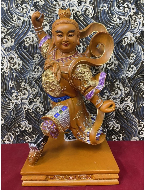 京綸 1尺3 天地手太子 含法器 中壇元帥 三太子 神像, 1個