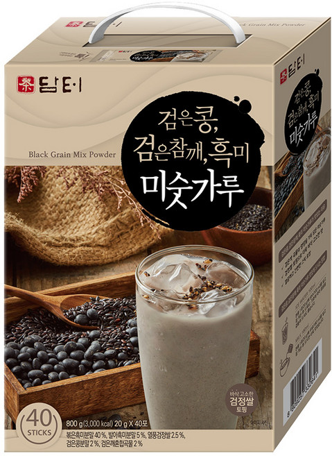 담터 검은콩 검은참깨 흑미 미숫가루, 800g, 1개