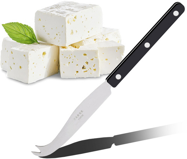 [트리니체] 사브르 비스트로 샤이니/빈티지 솔리드 치즈나이프, 블랙, 1개