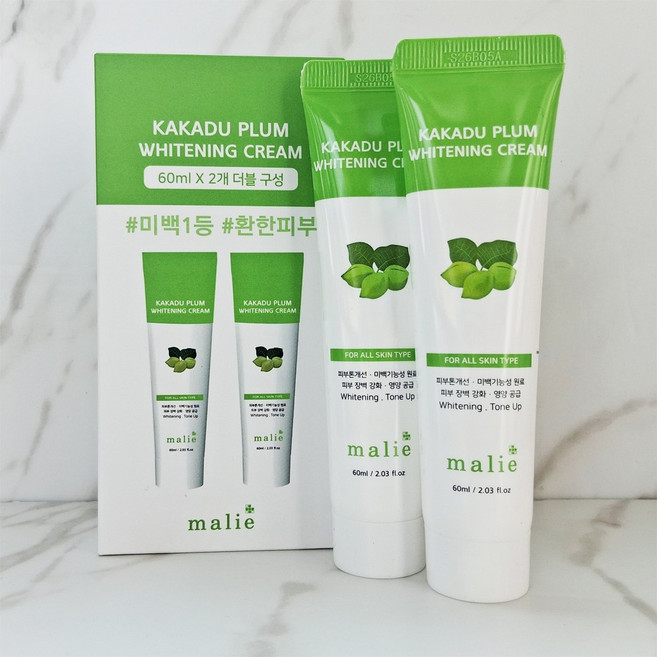 마리에 카카두플럼 화이트닝 크림60ml+60ml, 1개, 120g