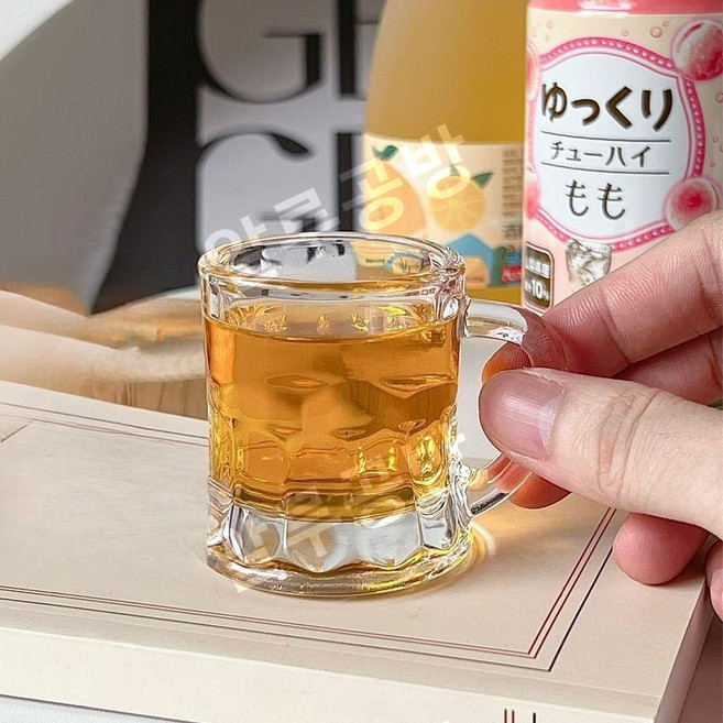 일엽편주 수정방 몽지람 술잔 술잔세트 중국술잔, 미니잔 30ml 1개, 1개