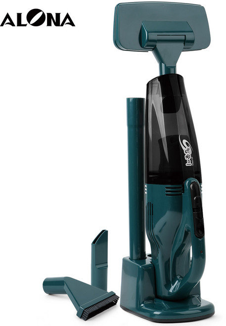 아로나AL-6200 미니 청소기 무선 진공 소형 핸디형 차량용 원룸 핸드청소기 가정용 국산, AL-6200 (그린), AL-6200