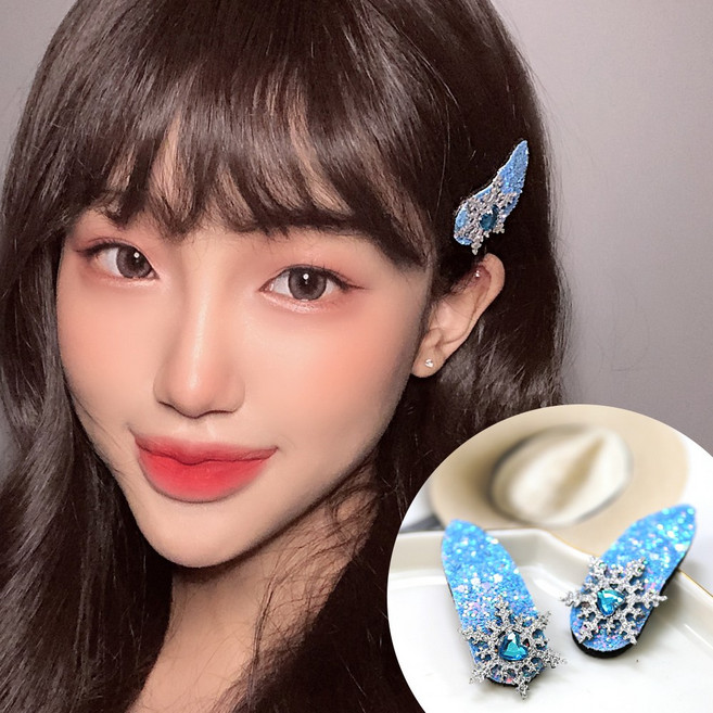 걸핀스 [CL604]프로즌똑딱핀(1+1) 아동핀 성인핀 머리핀