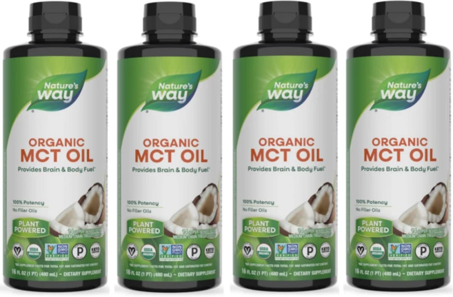 [유기농] 네이쳐스웨이 MCT 오일 Nature's Way Organic MCT Oil, 480ml, 4개 - 쿠팡