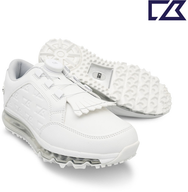 커터앤벅 여성 실버 포인트 태슬 다이얼 골프화 - CBL6AGS3332