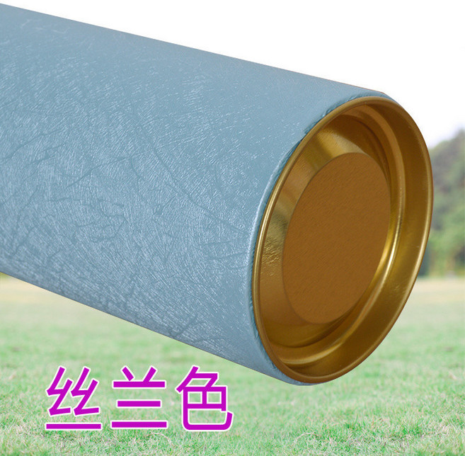 特大號加厚畫筒密封防潮收藏筒 海報字畫包裝海報筒收納桶 01, 1個, 絲蘭色,外42 內空40X8.3釐米