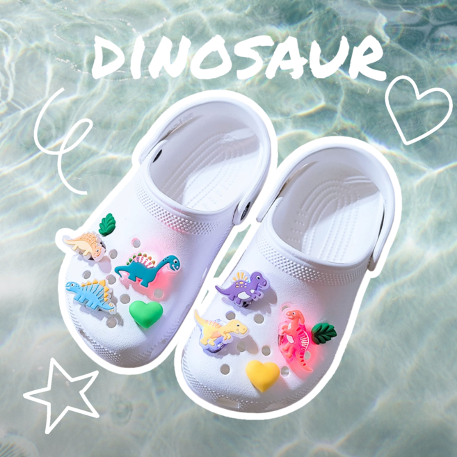 마이쁘띠리본 LED 공룡 (신발 악세사리 set)