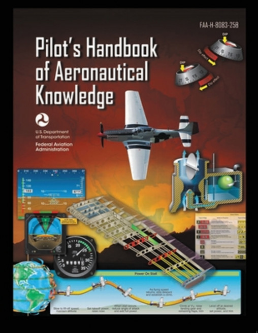 (영문도서) Pilot's Handbook of Aeronautical Knowledge FAA-H-8083-25B: Flight Training Study Guide Paperback, Stanfordpub.com, English, 9781778268816