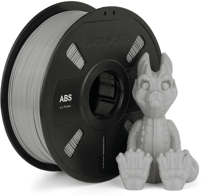 3D프린터 필라멘트 ABS 1kg 1.75mm Numakers 뱀부랩 AMS 호환 국내배송, 라이트 그레이