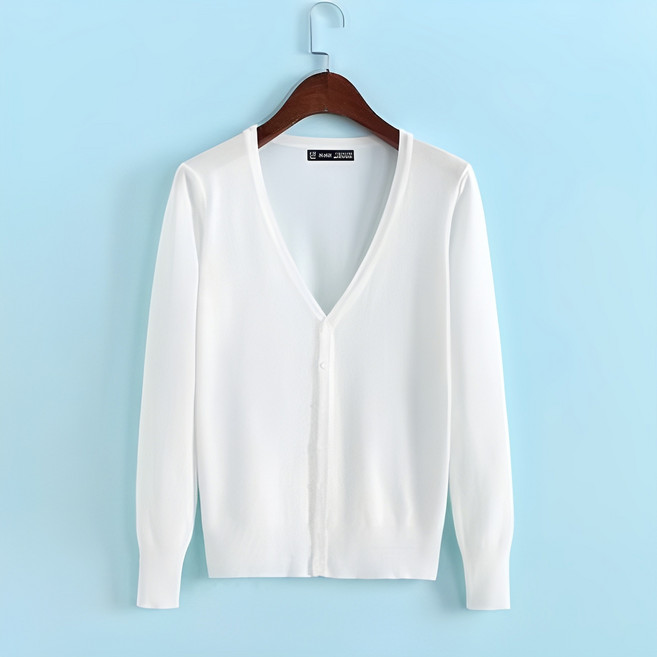 네모엔룩 여성용 팔레트 니트 가디건