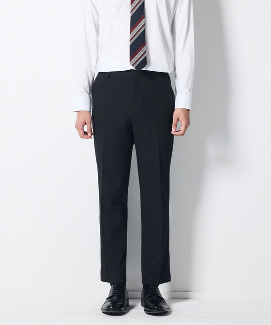 [STCO] 남성 Easy-Care 트래블 포멀 정장 팬츠 클래식핏 차콜그레이