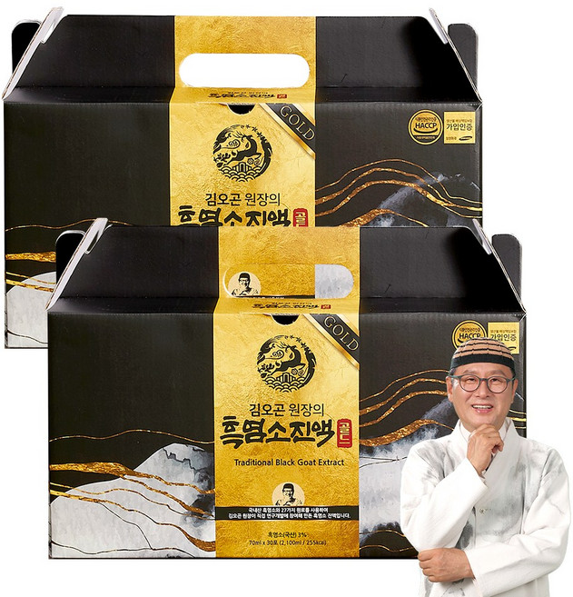김오곤원장의 흑염소진액 골드 (70mlX60포2달분) 총 2박스, 2.1L, 2개