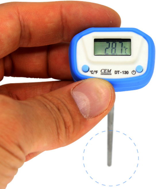 (정식수입 4시 이전 주문 발송)포켓 탐침형 침투형 온도계 DT-130, 1개