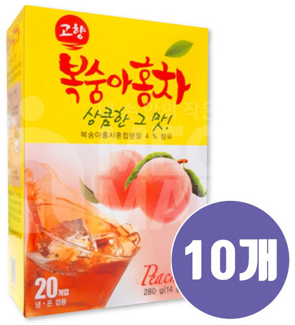 고향 복숭아홍차, 14g, 20개입, 10개