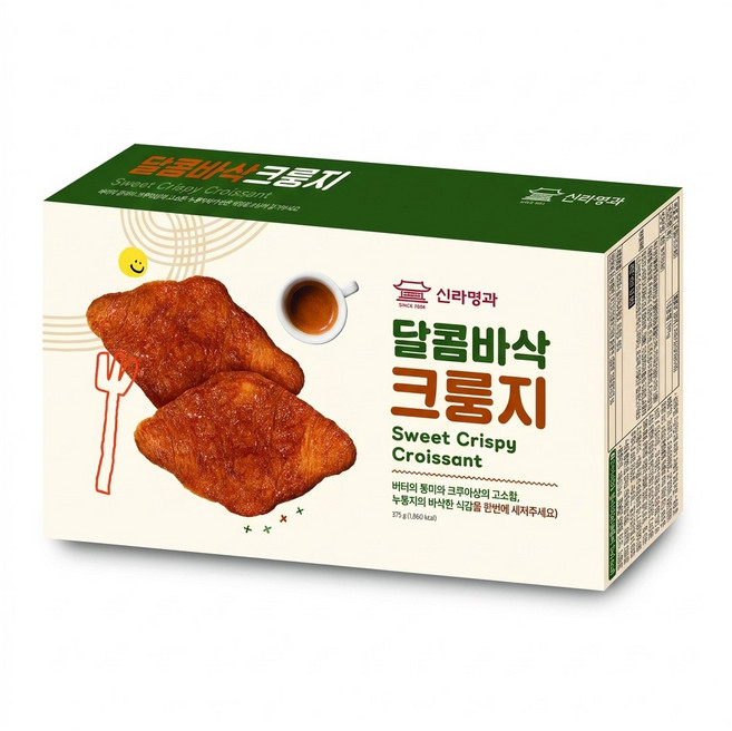 [코스트코]신라명과 달콤바삭 크룽지 25g, 15개