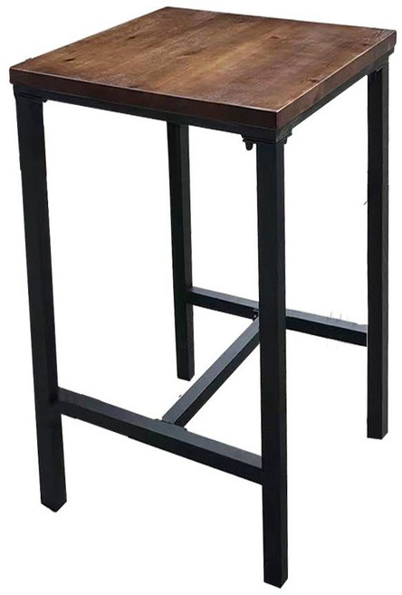 鐵藝實木室外露天方形高腳吧台, 1個