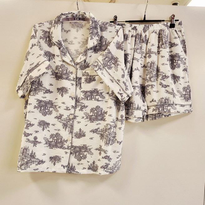 댑 레이온인견 여성잠옷셋트 아이보리컬러에 수채화~부평점