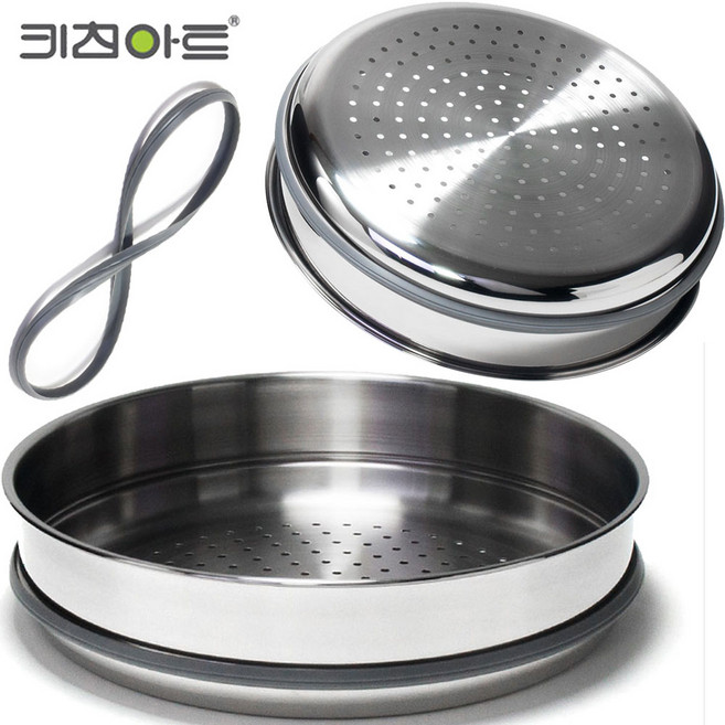 키친아트 스텐 만두 찜기 찜판 스티머 30cm, 1개