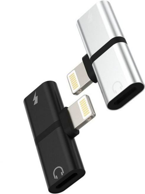 iPhone 헤드폰 스플리터 동글2팩2in1 AUX 충전 어댑터 듀얼 라이트닝 잭 어댑터 파라 애플 MFI 인증 오디오 충전기 케이블 컨버터 코드용 14 13 12 11 Pro, iPhone 헤드폰 스플리터 동글2팩2in1 AUX 충