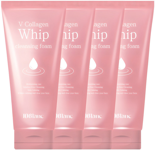 휩폼 비타민 콜라겐 폼클렌징 클렌징폼 수분 촉촉 딥클렌징, 4개, 120ml