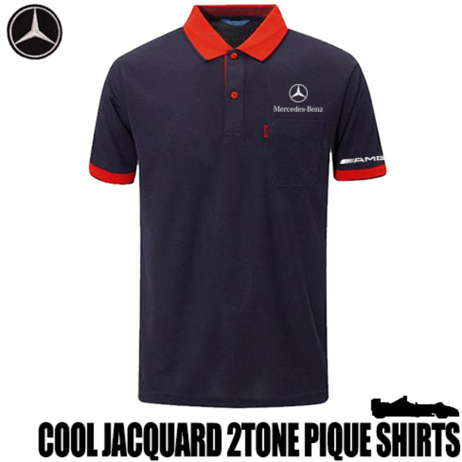 09117_쿨자카드투톤피케셔츠(곤색)_일반백색인쇄 수입차로고 작업복 수입차정비복 쿨론반팔카라티 여름유니폼 여름근무복 쿨론반팔티