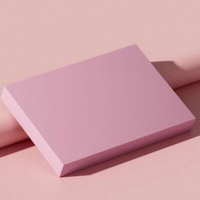 빅딜스 충격흡수 소음차단 헬스 밸런스패드 플랭크 홈트 매트 대형, 핑크 특대(50x40x6cm)