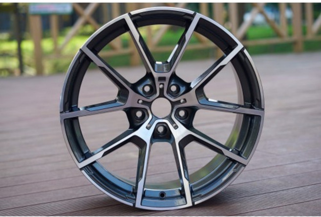 FK 鋁圈 18吋 5/108 RA48G 亮鐵灰車面, 1個