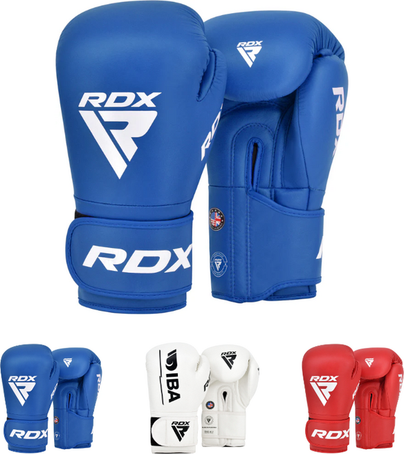 링사이드코리아 RDX AIBA 아이바 복싱글러브 엘리트 LITE 경기용 mma 권투 장갑, 1세트, 블루