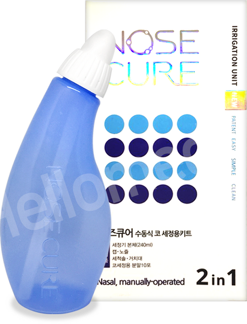 노즈큐어 블루 코세척기 세트(거치대+분말10포+세척솔), 1개