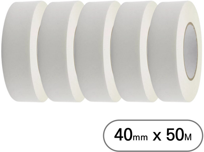 아트위브 대용량 종이 마스킹 테이프 아이보리 40mm (50M), 5개