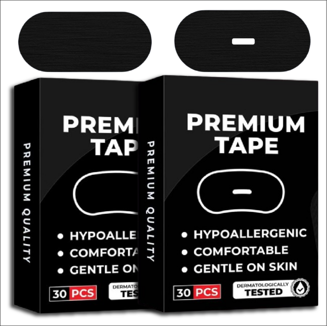 바른숨 수면보조 대형 입막음밴드, 60P