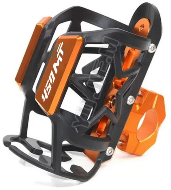 바이크 오토바이컵홀더 거치대 CF MOTO 450MT 450 MT MT450 -2025 2024 오토바이 액세서리 CNC 음료수 병 컵 홀더, [08] Orange 450MT