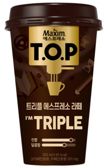 TOP 트리플 에스프레소 라떼 300ml x 10개