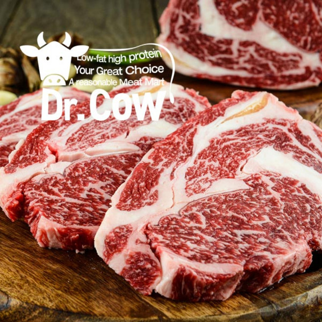 [닥터카우] 국내산 한우 거세 1+등급 등심 (꽃등심) 300g, 1개, 등심 (스테이크용) 300g