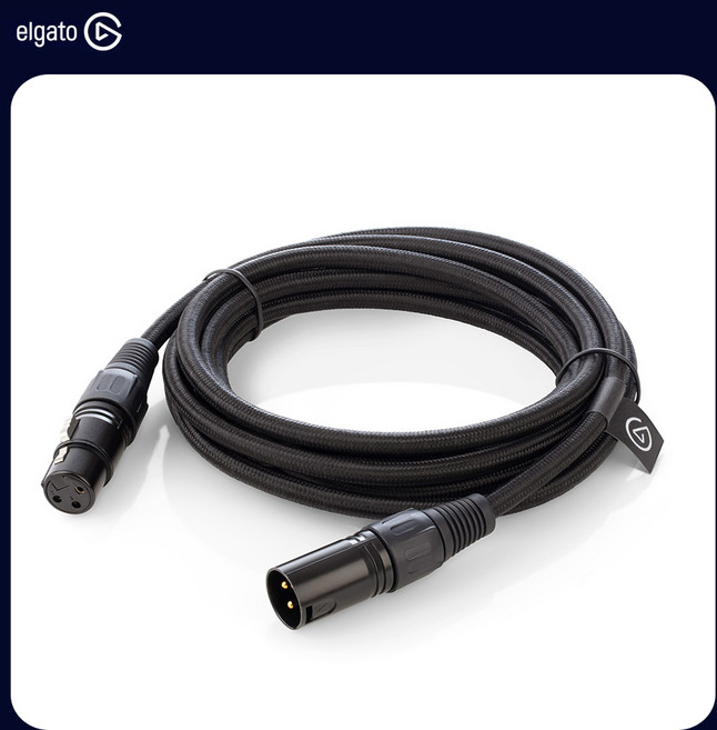 엘가토 Wave XLR Microphone Cable 차폐형 마이크 연결선, 1개