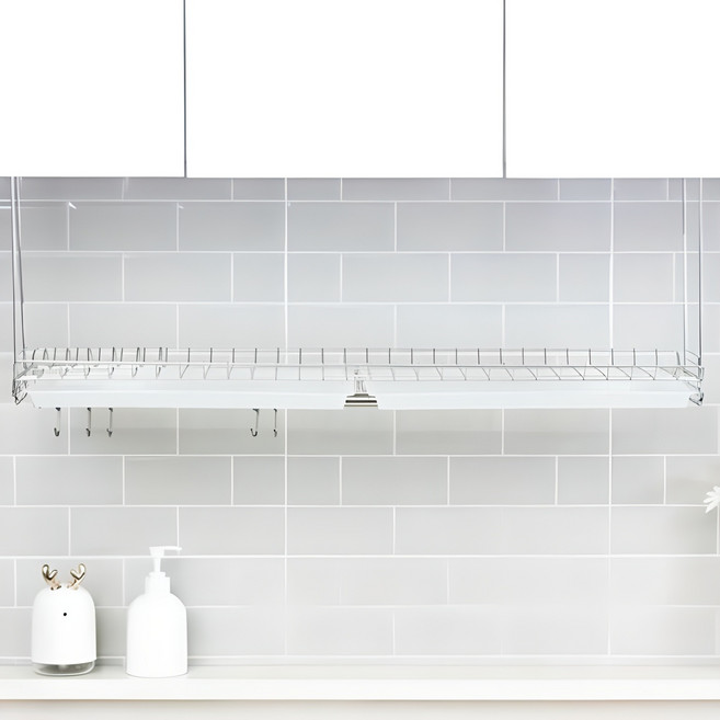 부착식 씽크선반 800 반투명쟁반, 1단, 1개