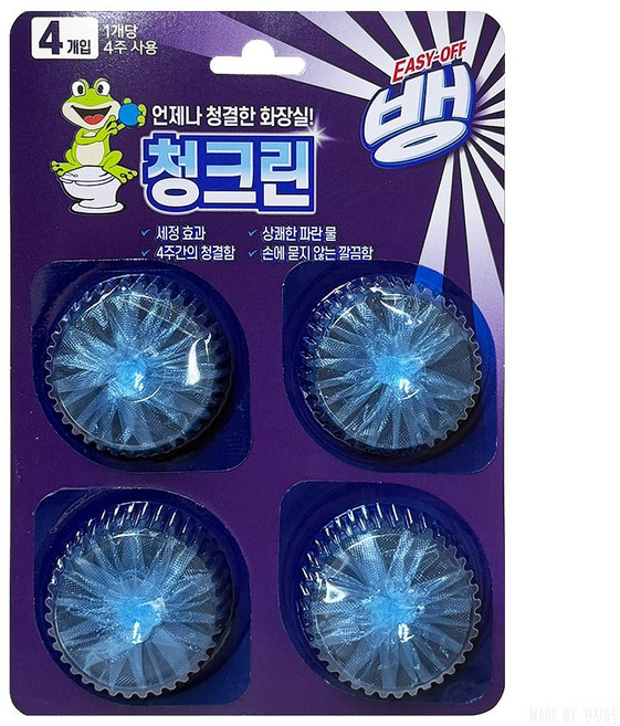 이지오프뱅 청크린 4in1 4입, 160g, 2개