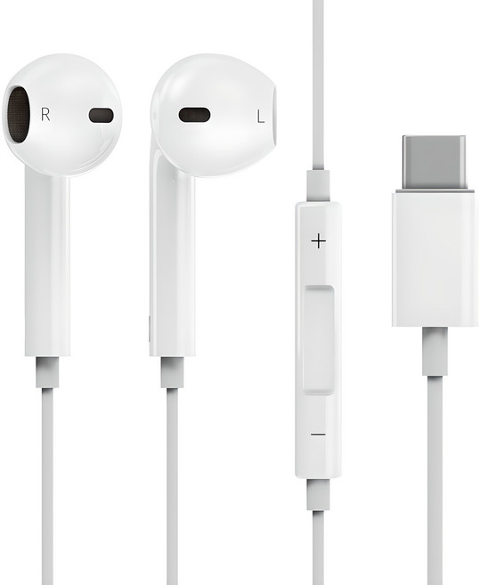 일리온 스테레오 이어팟 유선 이어폰 C타입 화이트