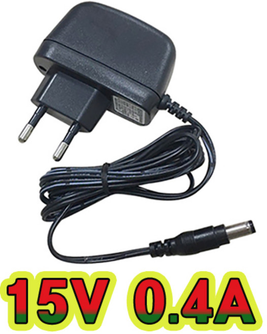 순흥전기 어댑터 15V 0.4A벽걸이형 SMPS 400mA 어댑터 아답터 직류전원장치, SH-1504C, 1개