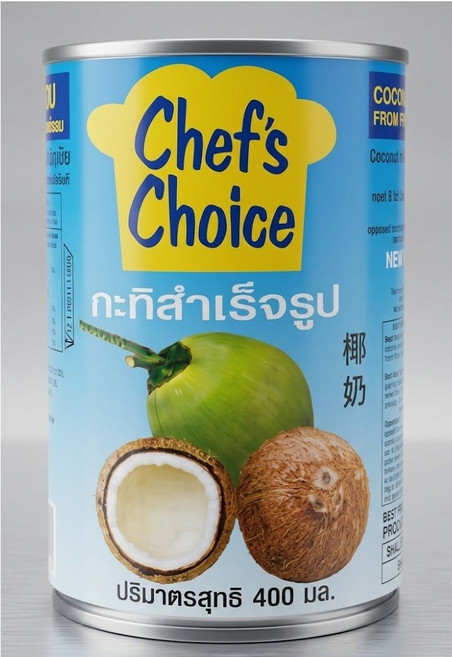 태국 코코넛밀크 쉐프 초이스 NUOC COT DUA THAI, 400ml, 5개