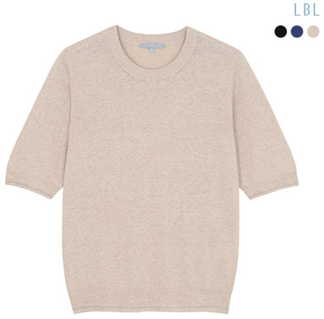 [LBL] 퓨어실크린넨코튼 하프슬리브 니트 3종