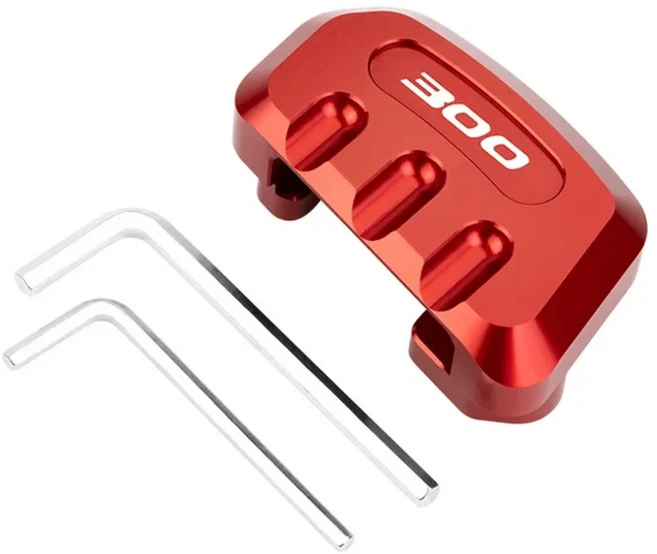 혼다 Forza/NSS FORZA350 300 250 오토바이 센터 마운트 풋 사이드 스탠드 확장 확대기 패드 액세서리, 07 300-Red, 1개