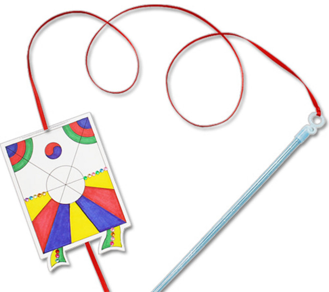 안녕미술아 전통 미니연날리기(5인용) 미술활동재료, 단품