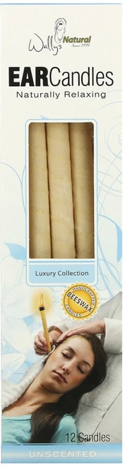 웰리스네츄럴프러덕트 월리스 내추럴 비즈왁스 이어 캔들 무향 12개입, WNP30012, 1개, 250g - 쿠팡