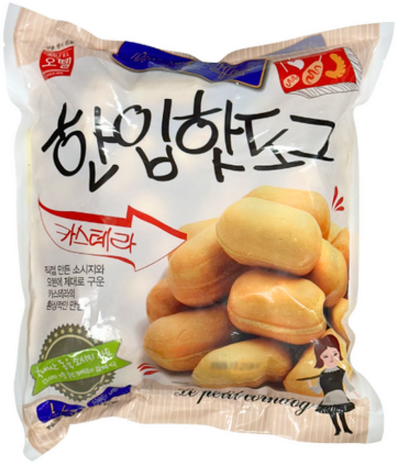 오뗄 한입핫도그 1kg, 1세트, 2kg