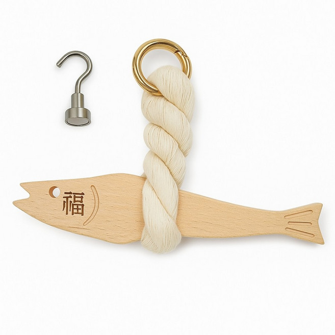 복을 부르는 액막이 명태 현관 개업 고사 집들이 새차 선물 초강력 자석 후크