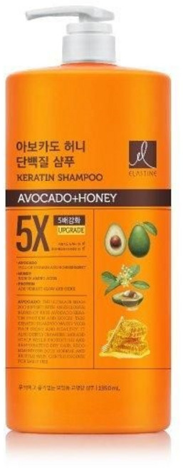 아보카도허니5X 단백질샴푸1350ml, 1.35L, 1개