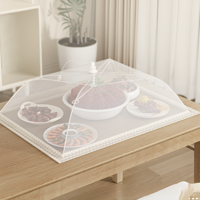 살림소담 원터치 음식 밥상 덮개 밥상보, 1개