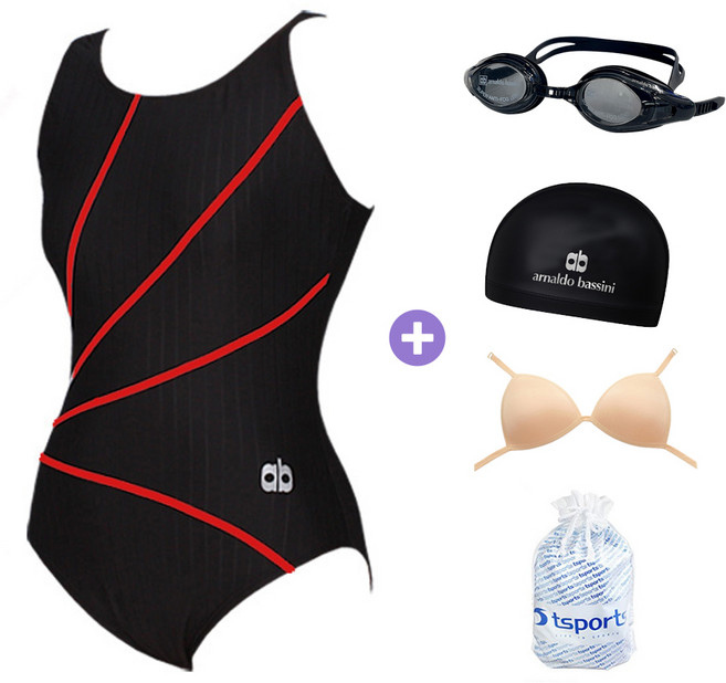 TS스포츠 여성 수영복 실내 수영장 아쿠아 원피스 성인 비치웨어 강습용 생존수영 고급세트 1268