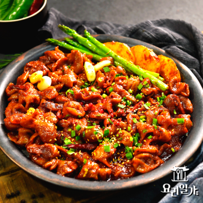 요리일가 직화 알곱창 국내산 곱창 속이 꽉찬 매콤함, 1개, 230g